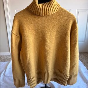 Mustard Yellow Knit Sweater - Size S